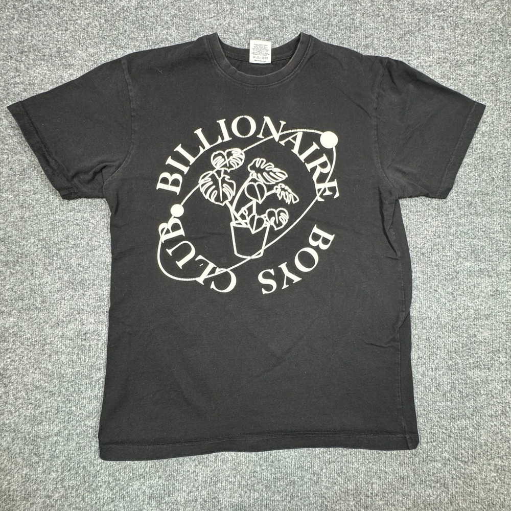 Billionaire Boys Club T Shirt Men L Black Astronaut Plant‎ Logo Graphic Tee
